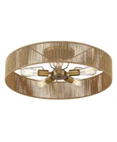 Savoy House Sleek Ceiling Light with Rope Detail