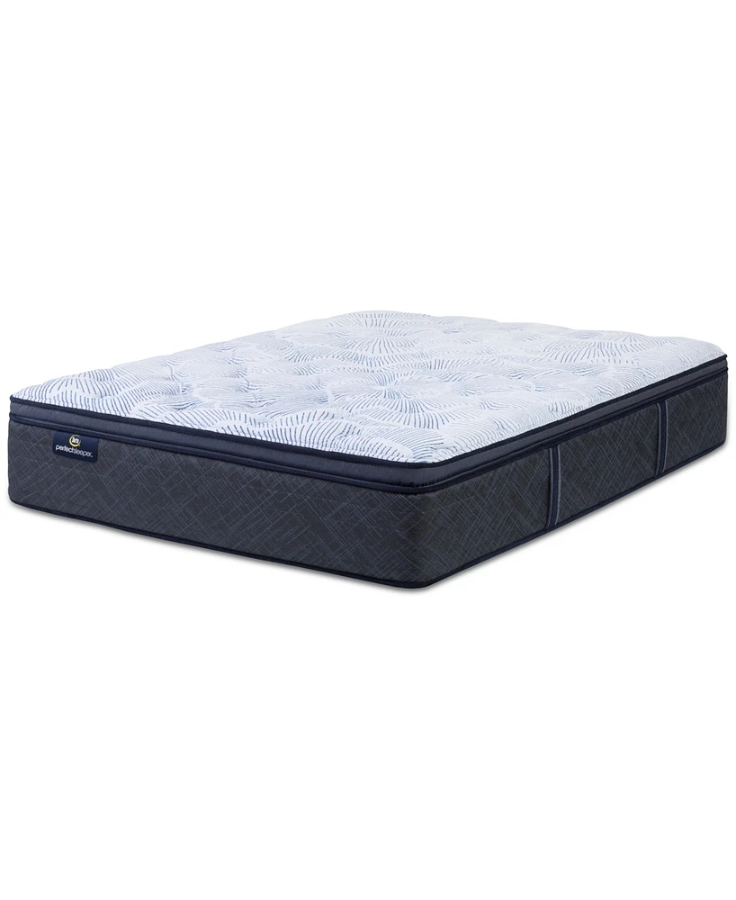 Serta Perfect Sleeper Blue Lagoon Night 14" Plush Pillow Top Mattress-Twin