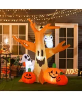 Homcom 7.5' Decorative Outdoor Halloween Inflatable Creepy Haunted Tree Yard - Multi