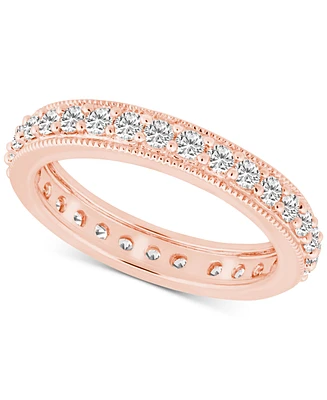 Diamond Beaded Edge Eternity Band (7/8 ct. t.w.) 14k Gold