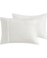 Closeout! Beautyrest Apollo Striped Seersucker Oversized 3-Pc. Comforter Set, Full/Queen
