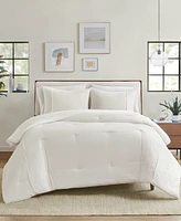 Closeout! Beautyrest Apollo Striped Seersucker Oversized 3-Pc. Comforter Set