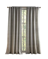 Tommy Hilfiger Herringbone Back Tab Dusty 2-Piece Curtain Panel