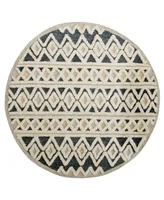 Lr Home Sweet SINUO54111 4' x 4' Round Area Rug