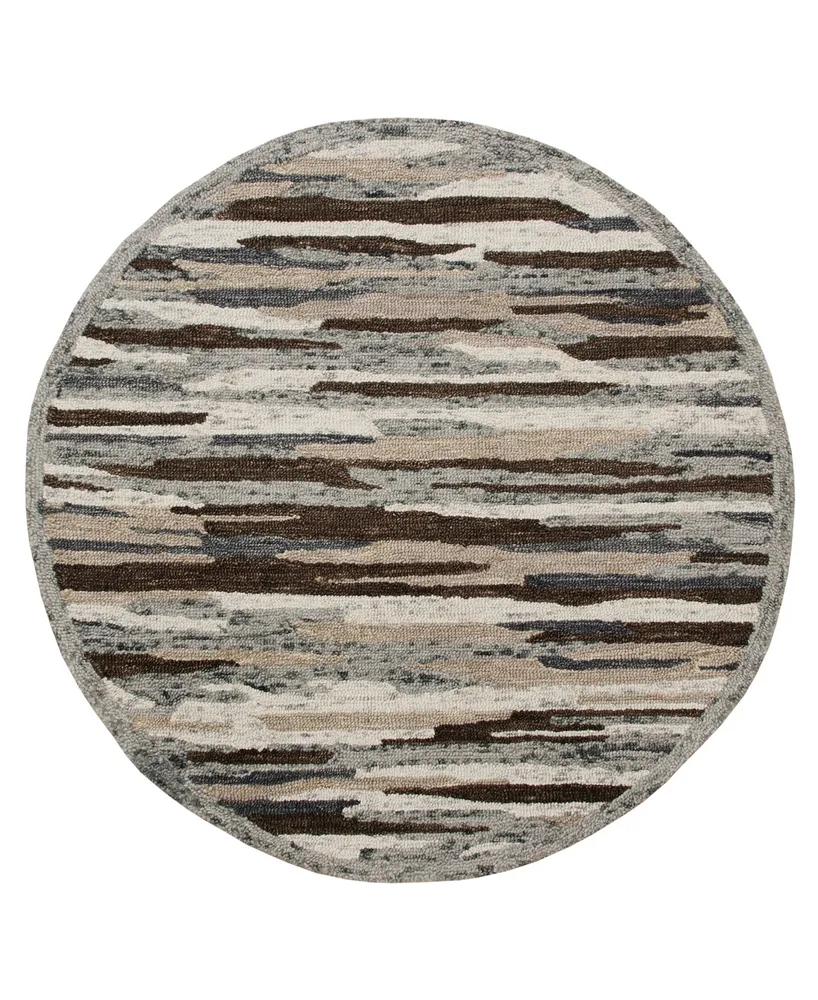 Lr Home Sweet SINUO54121 4' x 4' Round Area Rug