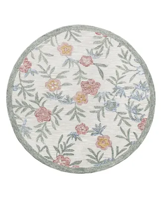 Lr Home Sweet SINUO54161 4' x 4' Round Area Rug