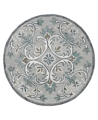 Lr Home Sweet SINUO54152 6' x 6' Round Area Rug