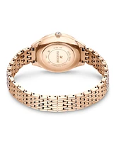 Swarovski Women's Quartz Attract Rose Gold-Tone Metal Watch, Swiss Made 30mm