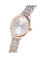 Swarovski Women's Quartz Attract Mixed Metal Watch, Swiss Made 30mm