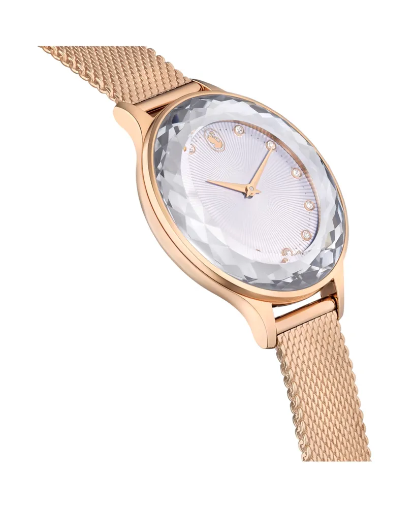 Swarovski Women's Quartz Octea Nova Rose Gold-Tone Metal Watch, Swiss Made 33mm