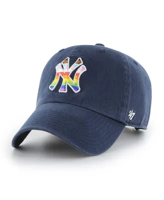 Men's '47 Brand Navy New York Yankees Pride Clean Up Adjustable Hat