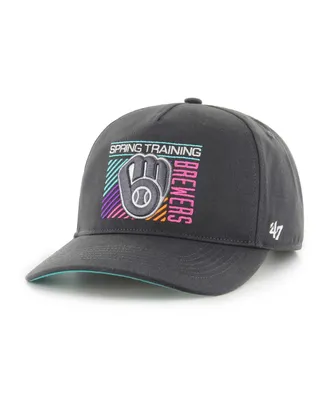 Men's '47 Brand Charcoal Milwaukee Brewers 2023 Spring Training Reflex Hitch Snapback Hat