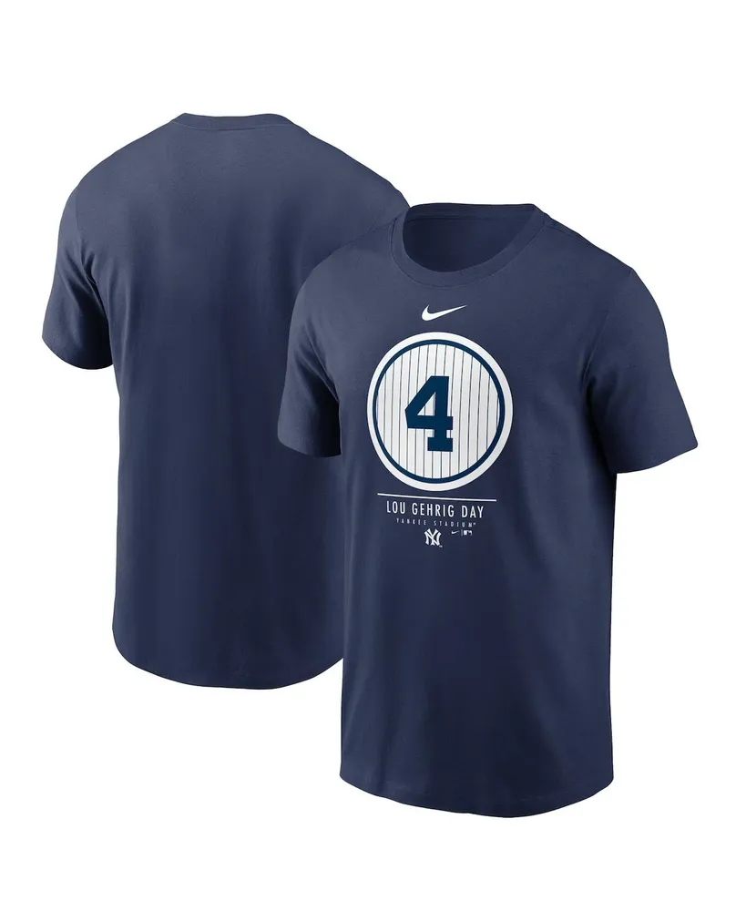 Men's Nike Navy New York Yankees 2021 Lou Gehrig Day T-shirt