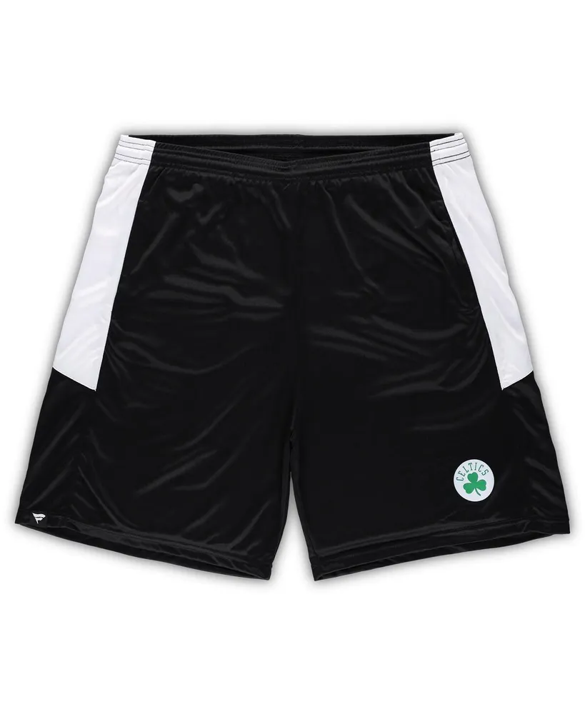 Men's Fanatics Black Boston Celtics Big and Tall Champion Rush Practice Shorts