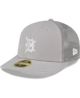 Men's New Era Gray Detroit Tigers 2023 On-Field Batting Practice Low Profile 59FIFTY Fitted Hat