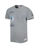 Men's Mitchell & Ness Heather Gray Seattle Kraken City Collection T-shirt