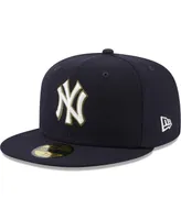 Men's New Era Navy York Yankees 100th Anniversary Spring Training Botanical 59FIFTY Fitted Hat