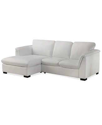 Closeout! Arond 97" 2-Pc. Leather Sectional with Chaise, Created for Macy's