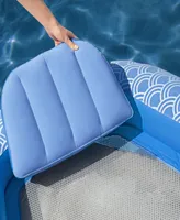 H2OGO! Comfort Plush Blue White Pool Lounge