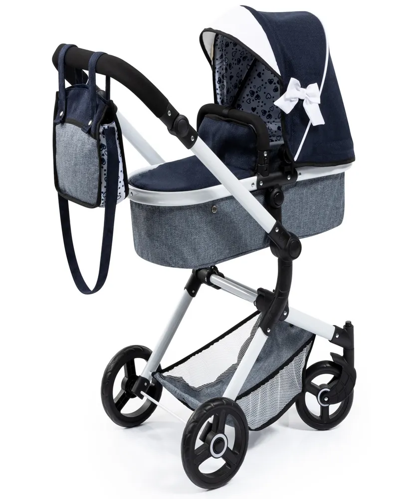 Bayer Design Dolls Blue, Grey, White Pram Neo Vario