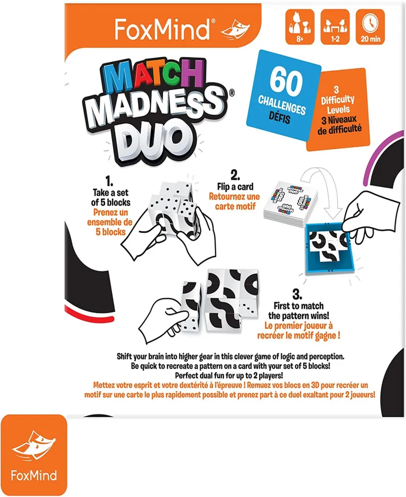 FoxMind Games Match Madness Duo Matching Game