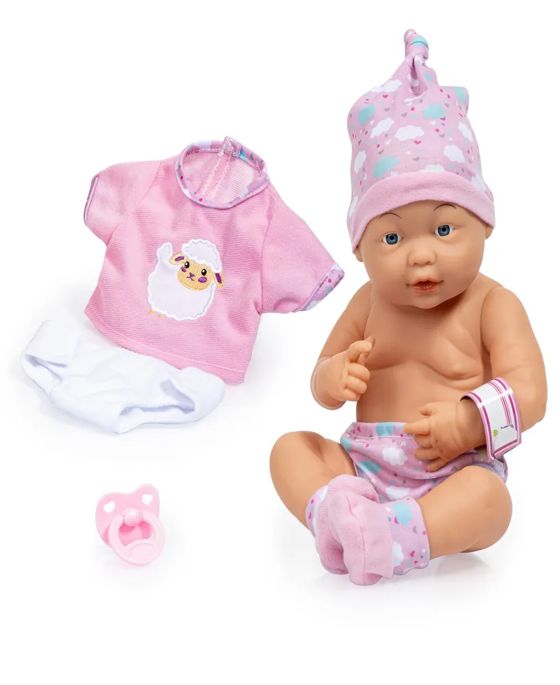 Bayer Design Dolls Pink, Sheep New Born Baby