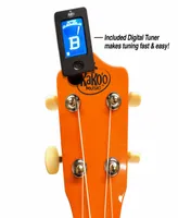 KaKo'o Music Sunrise Orange Wooden Ukulele Set