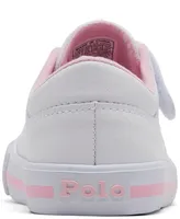 Polo Ralph Lauren Toddler Girls Elmwood Adjustable Strap Closure Casual Sneakers from Finish Line