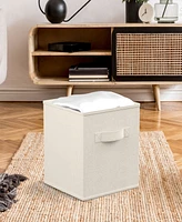 Foldable Storage Cube Bin with Dual Handles- Set of 6