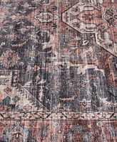 Km Home Velvet Touch Washable Chan-001 7'6" x 9'6" Area Rug