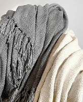 ienjoy Home Slub-Yarn Fringed Throw, 60" x 50"