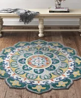 Lr Home Sweet SINUO54162 4' x 4' Round Area Rug