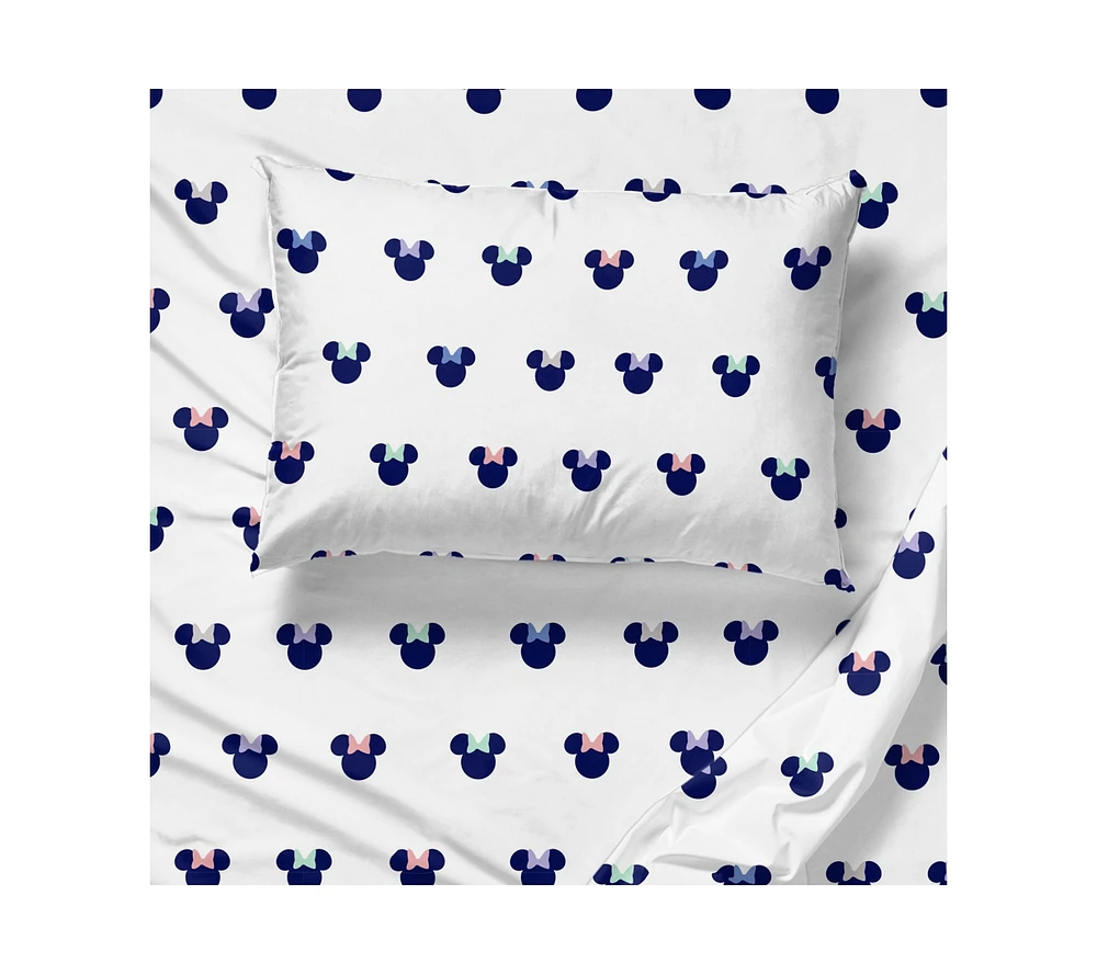 Saturday Park Disney Minnie Mouse Dreaming of Dots 100% Organic Cotton Twin Sheet Set