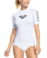 Roxy Juniors' Whole Hearted Short Sleeve Rash Guard