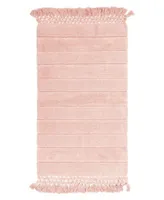French Connection Safira Fringe Cotton Bath Rug Collection
