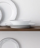 Noritake Satin Flourish 4 Piece Soup Bowl Set, Service for 4