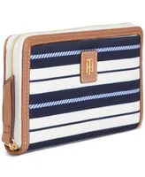 Tommy Hilfiger Julia Breton Rope Stripe Large Wallet