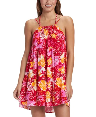 Roxy Juniors' Floral-Print Evening Breeze Tiered Dress