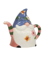 Certified International Garden Gnomes 3-d Teapot