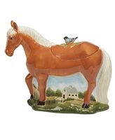 Certified International York Stables 3-d Horse Cookie Jar