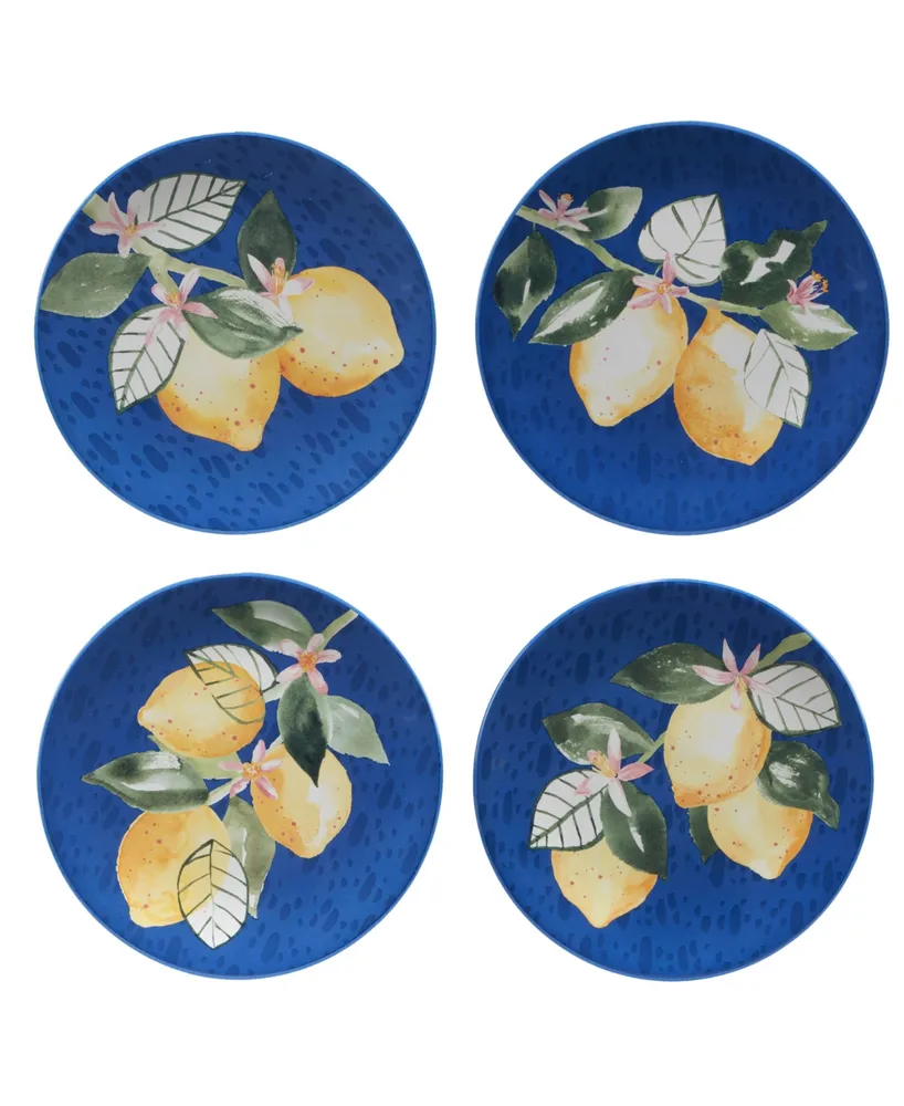 Certified International Lemonade Set of 4 Salad Plate 9"