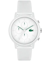 Lacoste Men's L 12.12. Chrono White Silicone Strap Watch 43mm