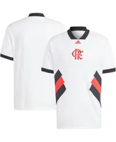 Men's adidas White Cr Flamengo Football Icon Jersey