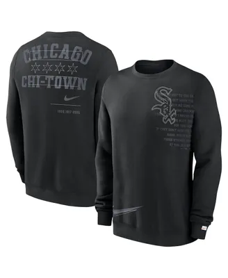 Men's Nike Black Chicago White Sox Statement Ball Game Fleece Pullover Sweatshirt