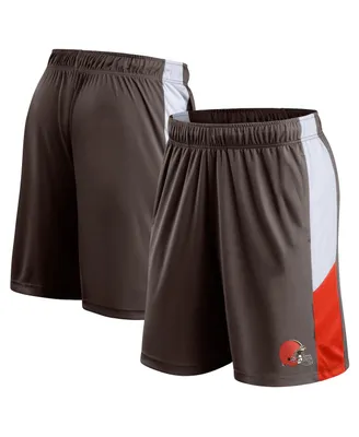 Men's Fanatics Brown Cleveland Browns Prep Colorblock Shorts