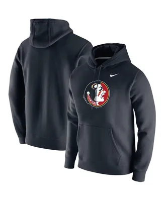 Men's Nike Black Florida State Seminoles Vintage-Inspired School Logo Pullover Hoodie