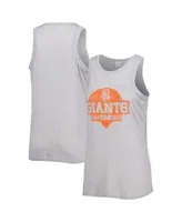 Women's Soft As A Grape Gray San Francisco Giants Tri-Blend Tank Top