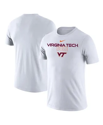 Men's Nike White Virginia Tech Hokies On Court Bench T-shirt