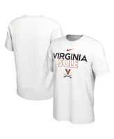 Men's Nike White Virginia Cavaliers On Court Bench T-shirt