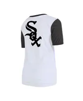 Women's New Era White Chicago White Sox Colorblock T-shirt